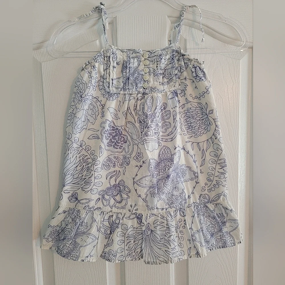 Gap Kids girls tie shoulder tank top